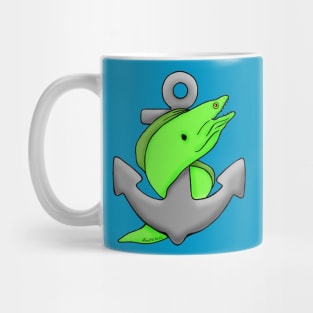 Moray Eel and Anchor Mug